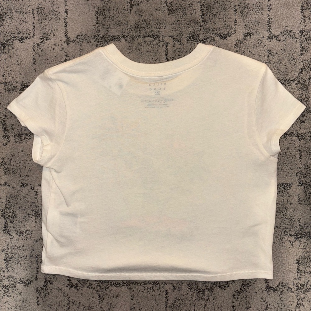 Billabong White Tropical Graphic baby Tee with Multicolor Print - Picture 2 of 3